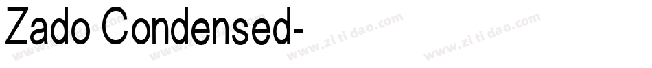 Zado Condensed字体转换
